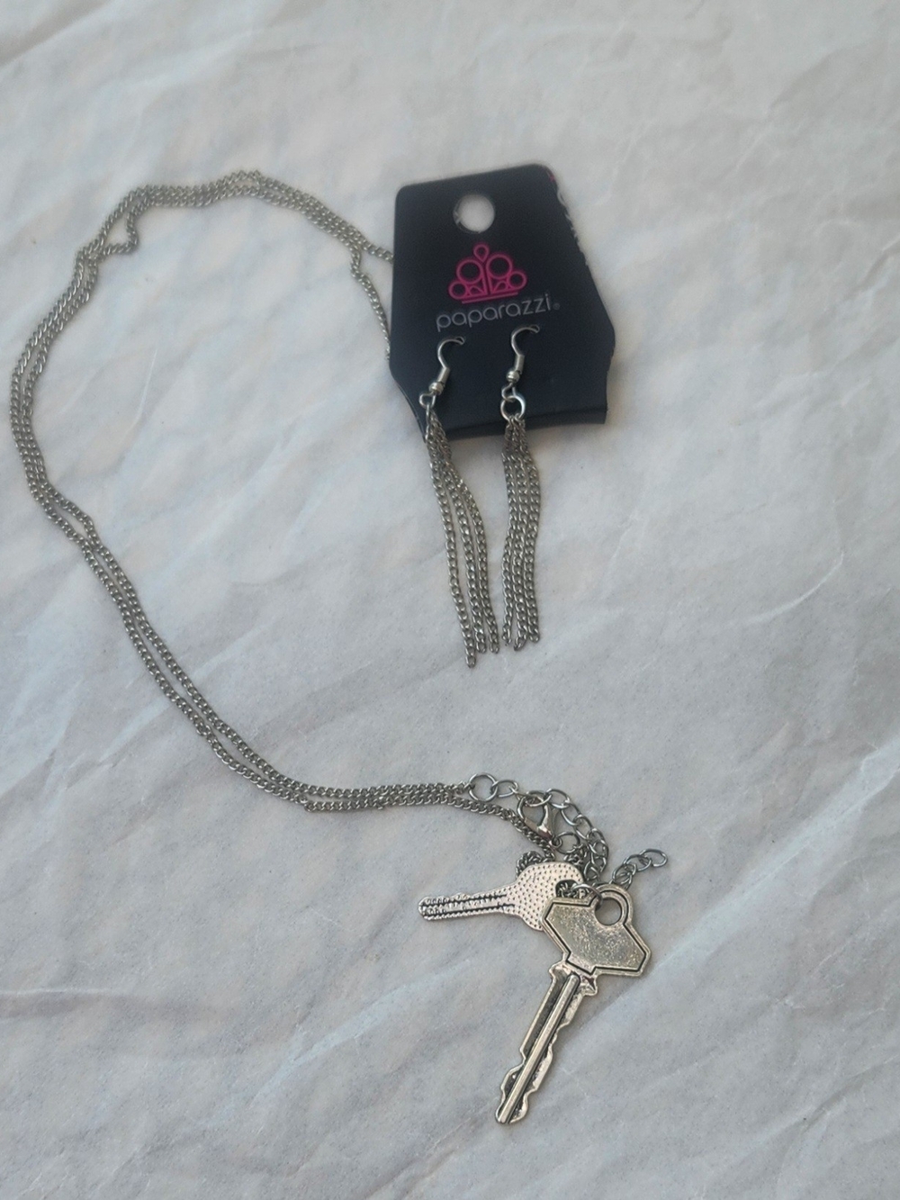 The Keynoter Necklace With Matching Tassel Earrings
